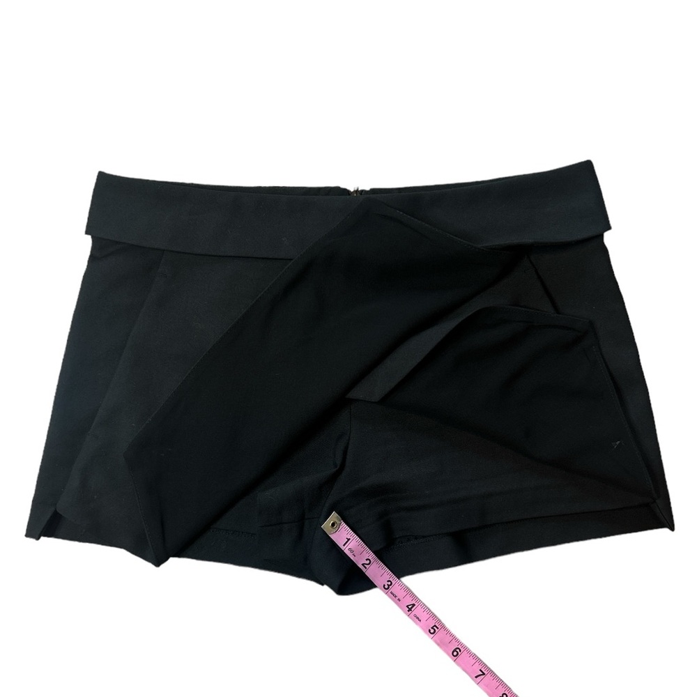 Zara Basic Asymmetrical Black Skort Size Small - image 7